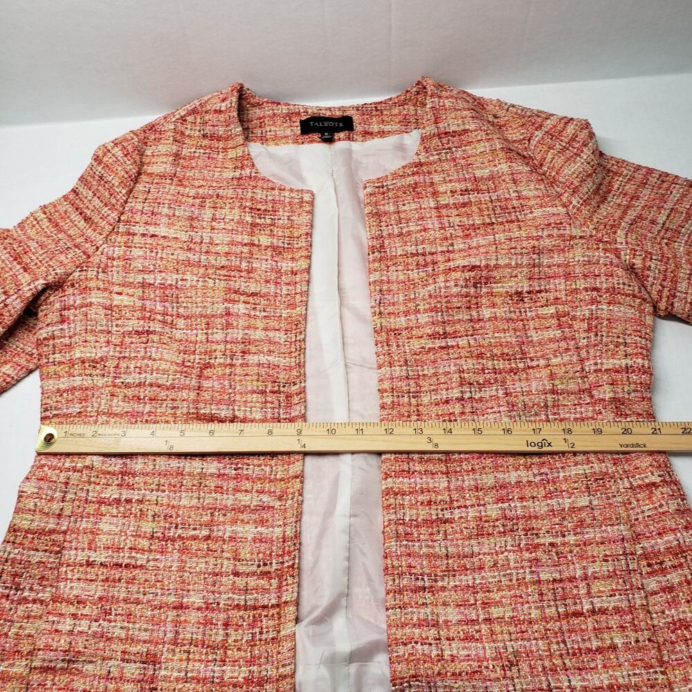 Talbots Pink-Cream Tweed Jacket and Skirt Set - Picture 8 of 16